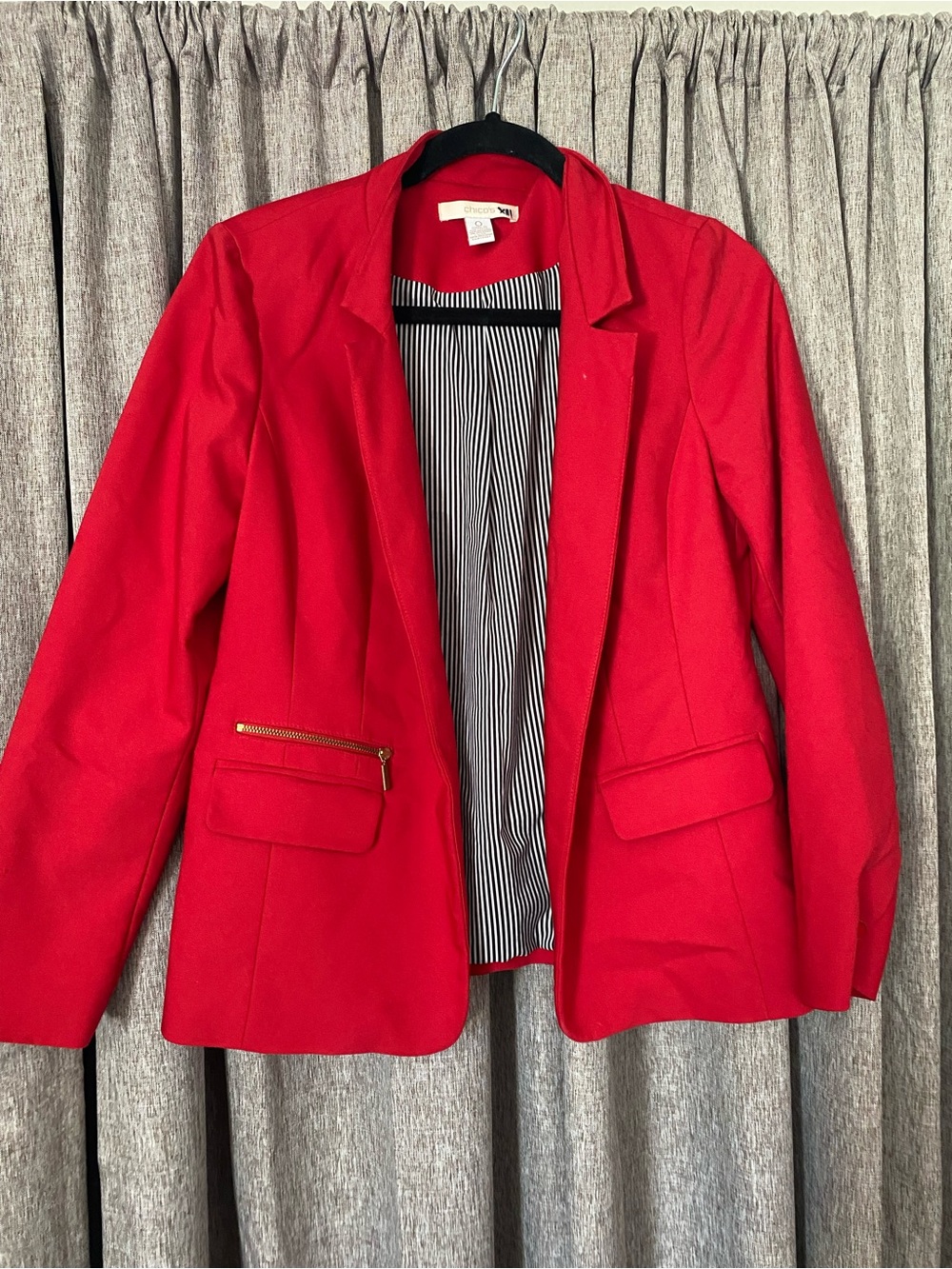Chico’s Red Tailored Blazer